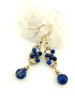 Prezent dla psychologa, pisarza, prawnika, dziennikarza, archeologa, historyka, wynalazcy – kolczyki mosiężne z lapis lazuli